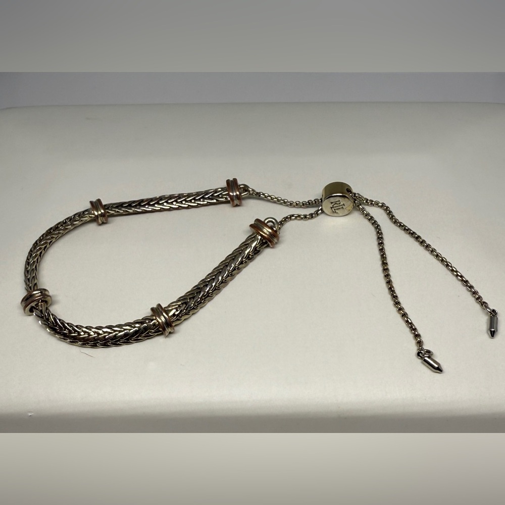 LRL Ralph Lauren‎ Silver Slide Bracelet